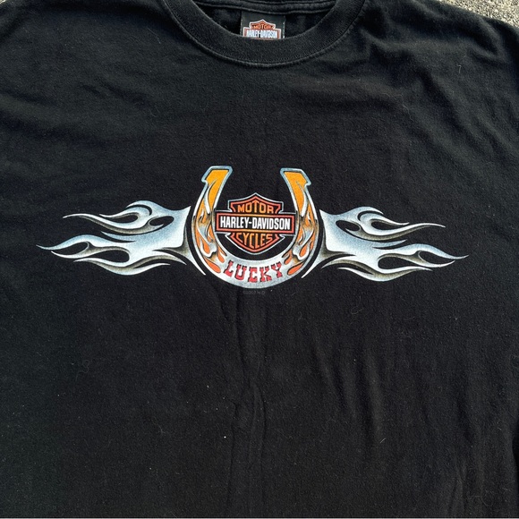 Black Men’s Harley Davidson Motorcycles T-shirt Size XL Used Virginia - Picture 2 of 6